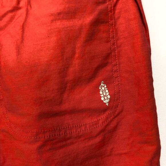 Free People Spring Trekker Wind Pants Pull on Jogger Hot Sauce Orange M - Picture 5 of 7